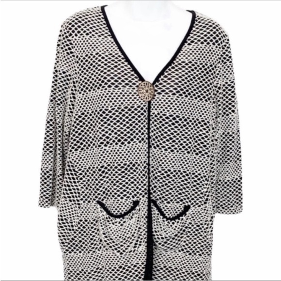 CAMILLE & COMPANY cardigan or swim beach cover up M - Picture 2 of 10